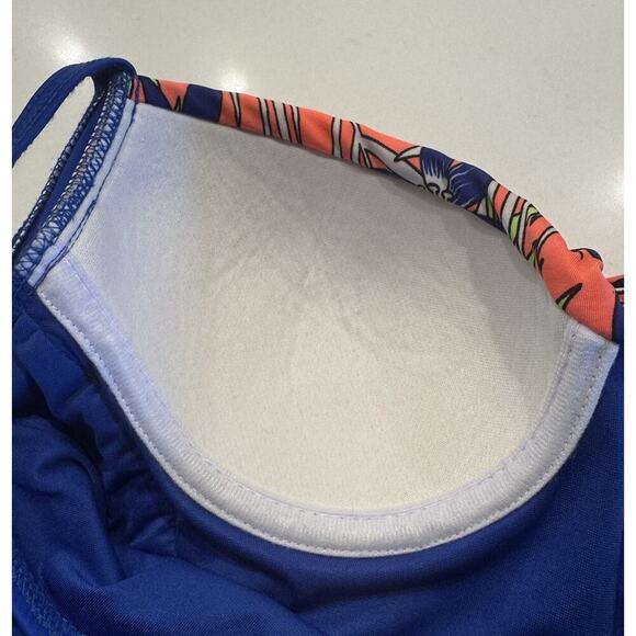 Sol De Abril Size 38 Colorful One Piece Bathing Suit Floral Underwire Tropical - Picture 5 of 6